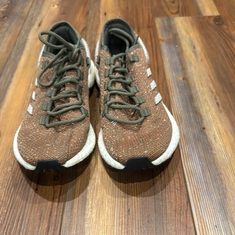 Adidas Olive and Chestnut Running Shoes